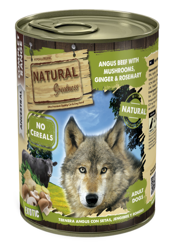 Natural Greatness Angus beef with Mushrooms, Ginger and Rosemary — uradni packshot