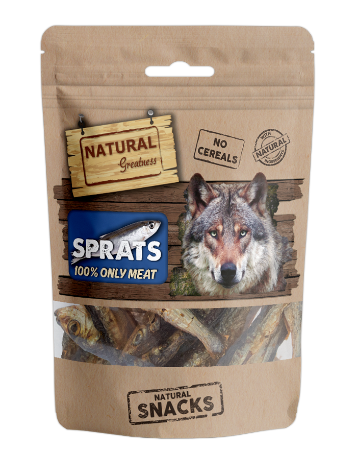 Natural Greatness Sprats — uradni packshot