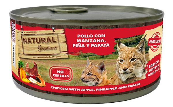 Natural Greatness Chicken with Apple, Pineapple and Papaya — uradni packshot