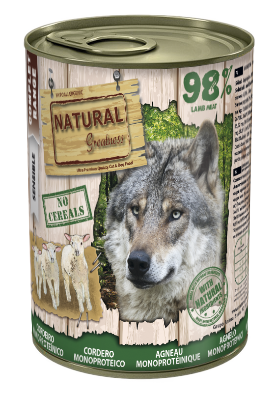 Natural Greatness Lamb Monoprotein recipe — uradni packshot