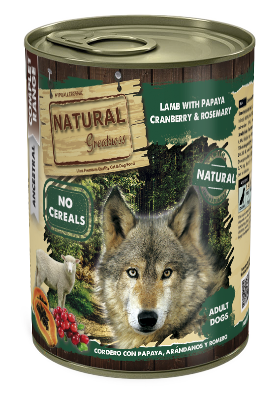 Natural Greatness Lamb with Papaya, Cranberry and Rosemary — uradni packshot