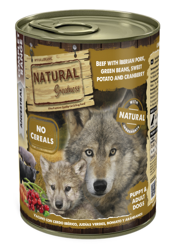 Natural Greatness Beef with Iberian Pork, Green Beans, Sweet Potato and Cranberries — uradni packshot