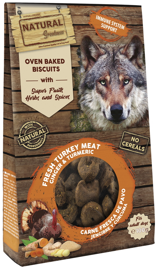 Natural Greatness Immune System Support — turkey, ginger & turmeric — uradni packshot