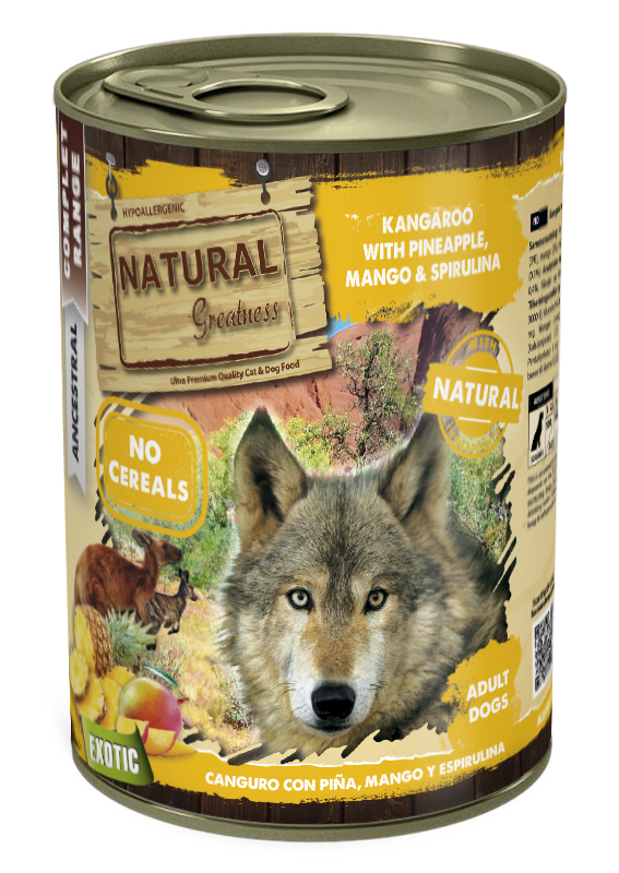 Natural Greatness Kangaroo with pineapple, Mango and Spirulina — uradni packshot