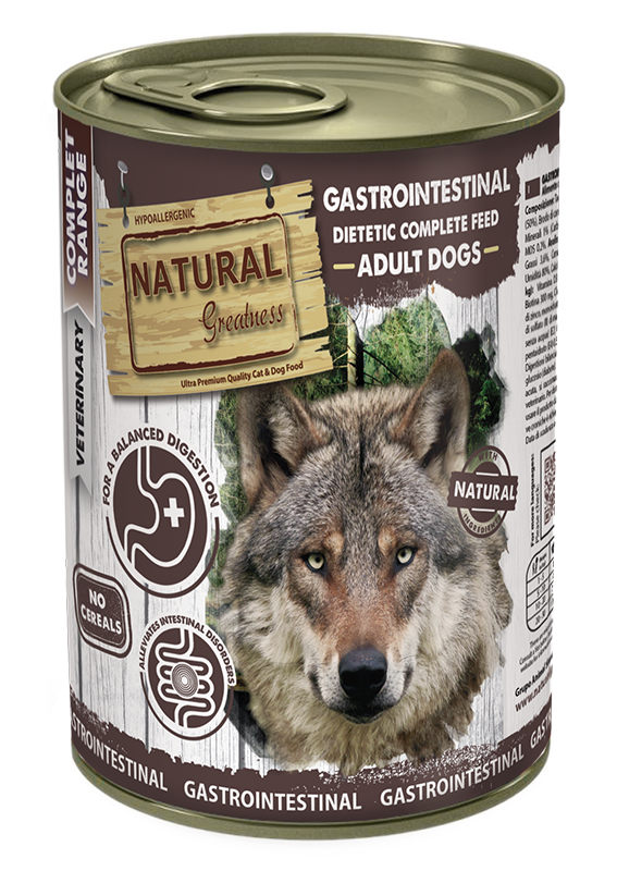 Natural Greatness Gastrointestinal, mokra veterinarska dieta za pse — uradni packshot