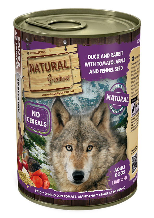 Natural Greatness Duck and Rabbit with Tomato, Apple and Fennel seed — uradni packshot