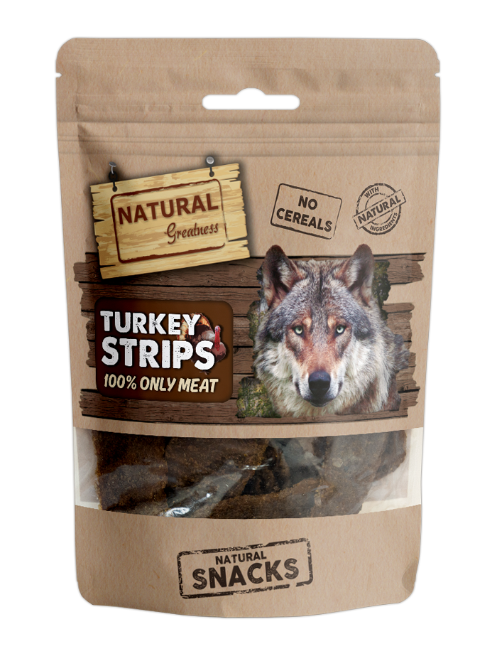 Natural Greatness Turkey Strips — uradni packshot