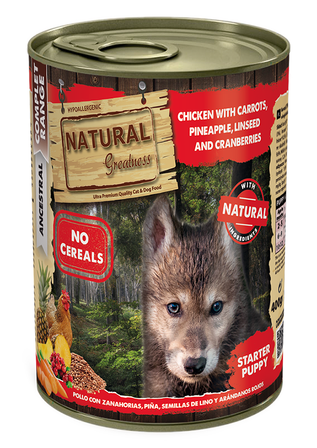 Natural Greatness Chicken with Carrots, Pineapple, Linseed and Cranberries — uradni packshot