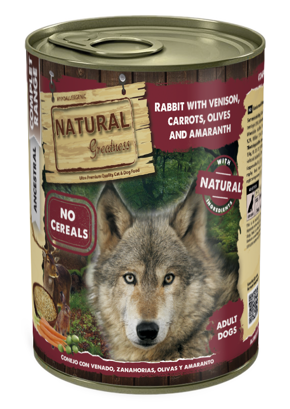 Natural Greatness Rabbit with Venison, Carrots, Olives and Amaranth — uradni packshot