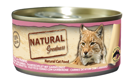 Natural Greatness Tuna fillet with Prawns za mačke — uradni packshot